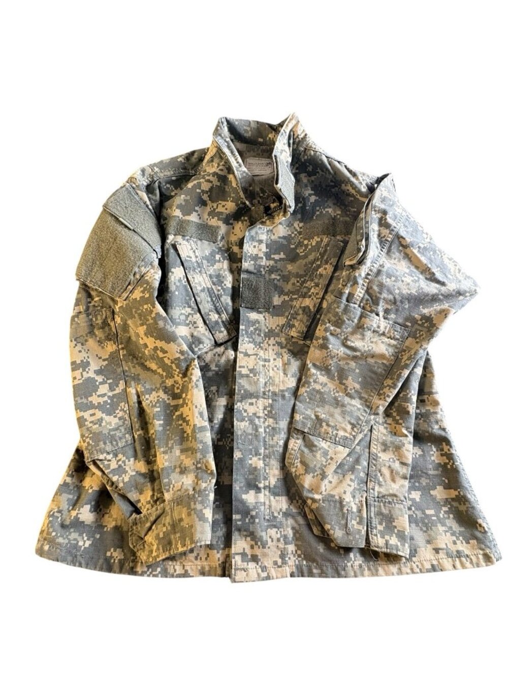 US Army ACU Digital Camo Combat Coat Jacket Small Short Military Uniform